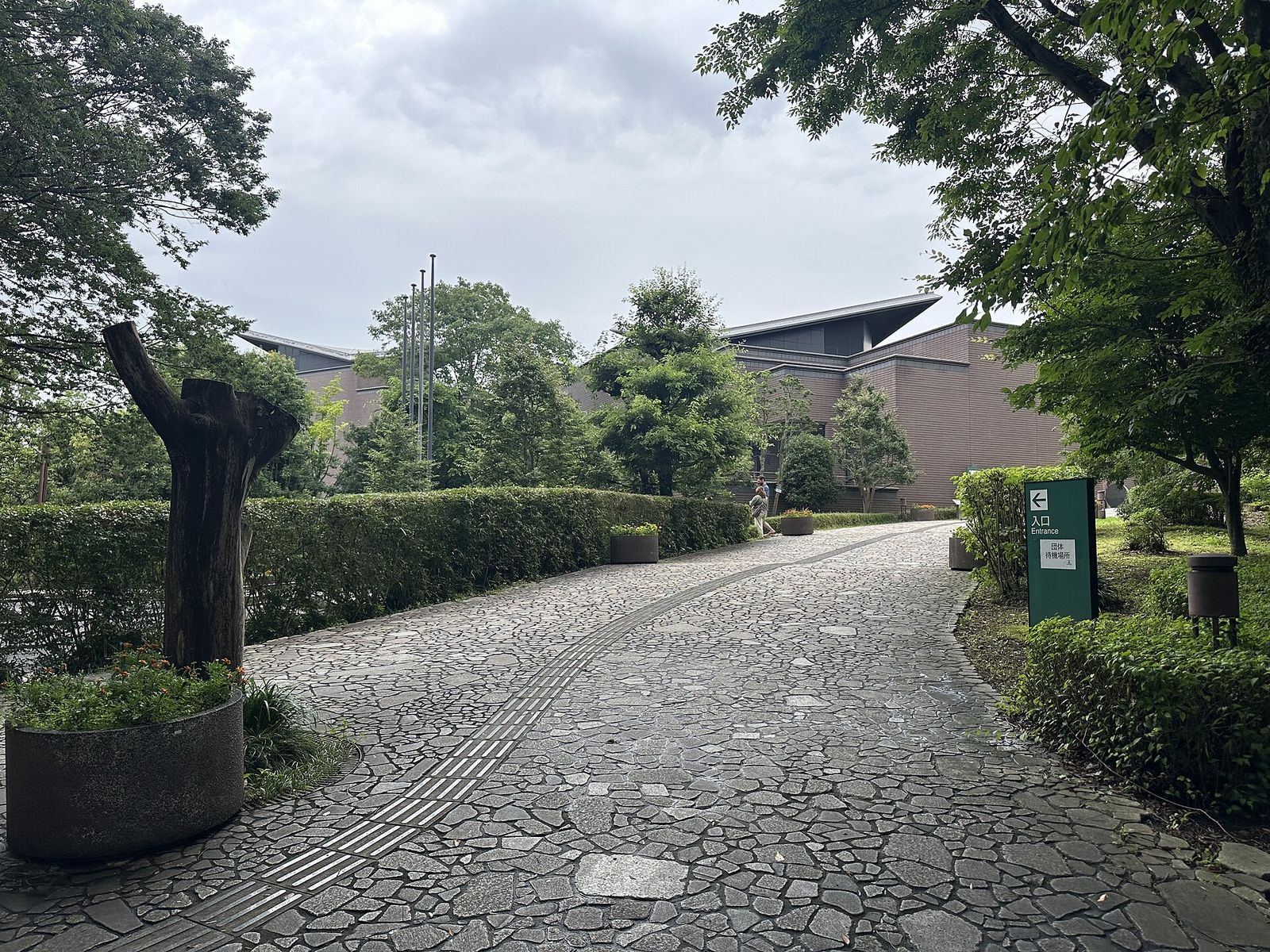 茨城県自然博物館へ続く園路