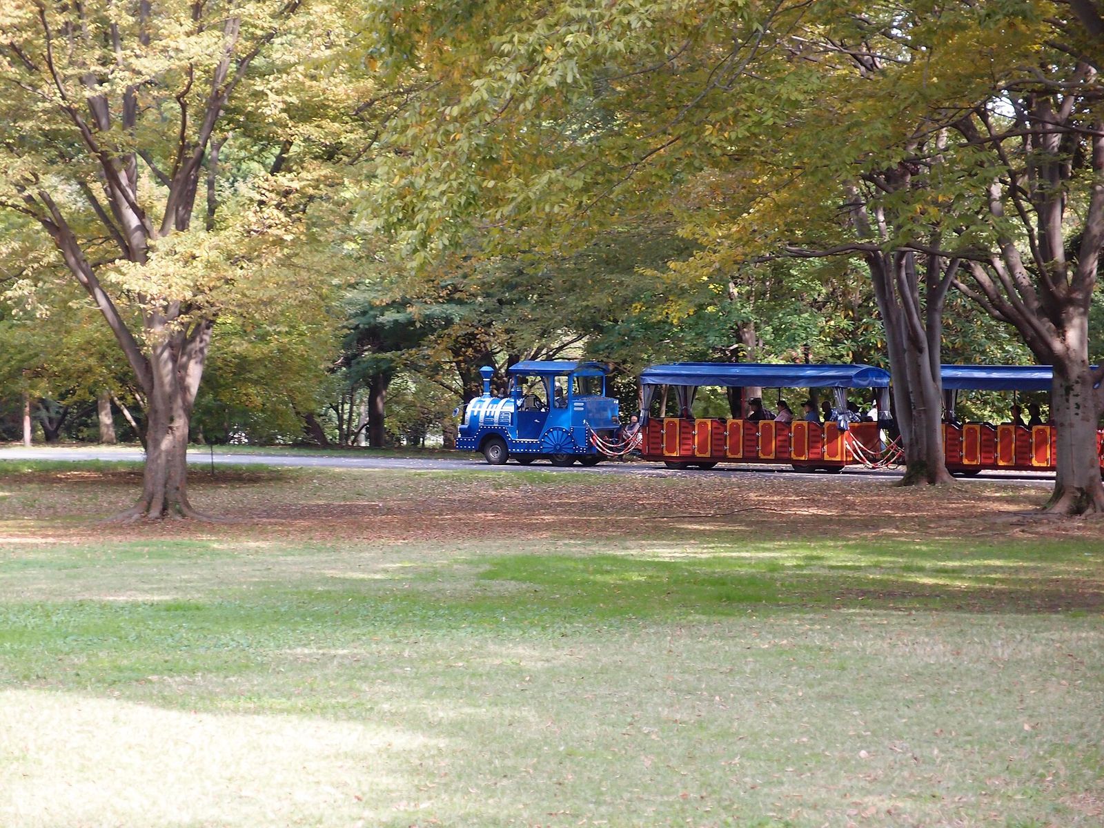 園内を走るパークトレイン（国営昭和記念公園）