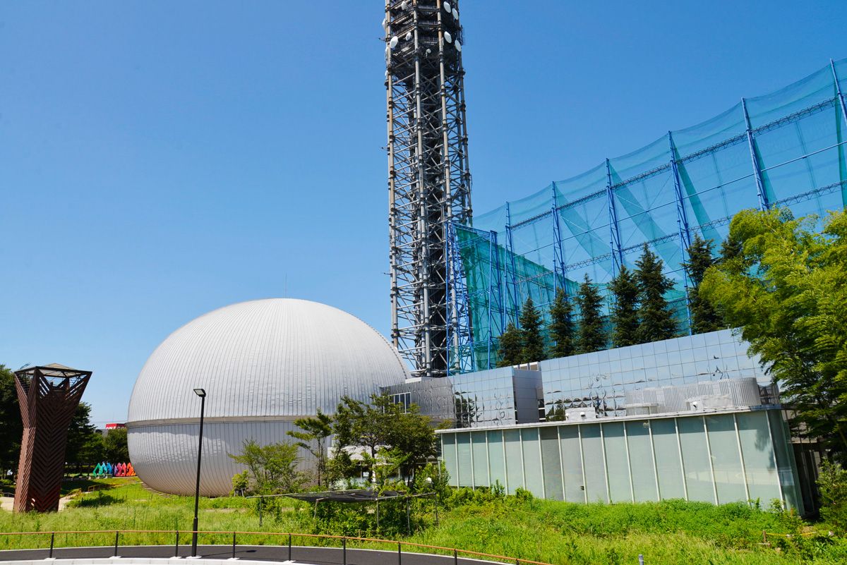多摩六都科学館のプラネタリウムドーム